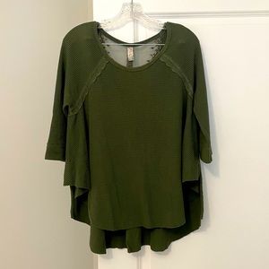 Free People Lace Back Sweater